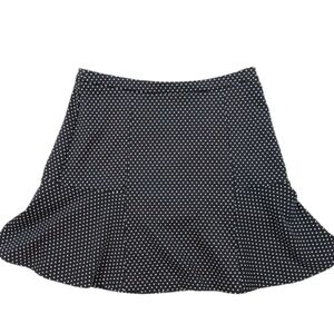 Michael Michael Kors Black and White Polka Dot Mini Skirt